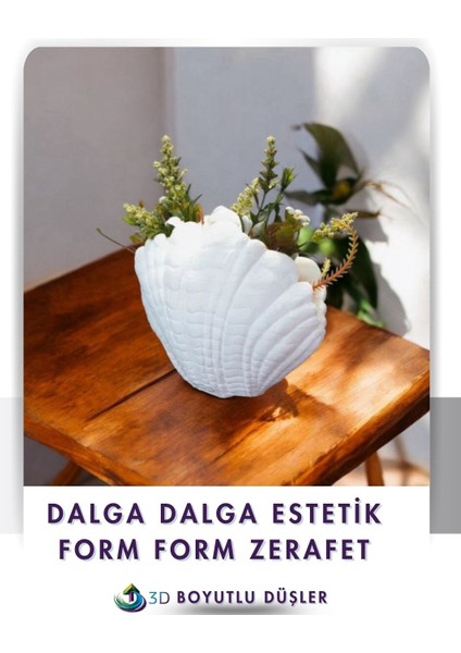 Deniz Kabuğu Modern Vazo