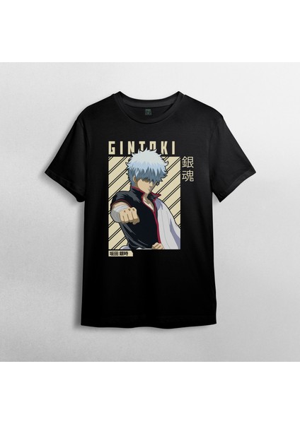 Gintama Gin Tama Gintoki Sakata Unisex %100 Pamuklu Bisiklet Yaka T-Shirt Model 2 fiyatları