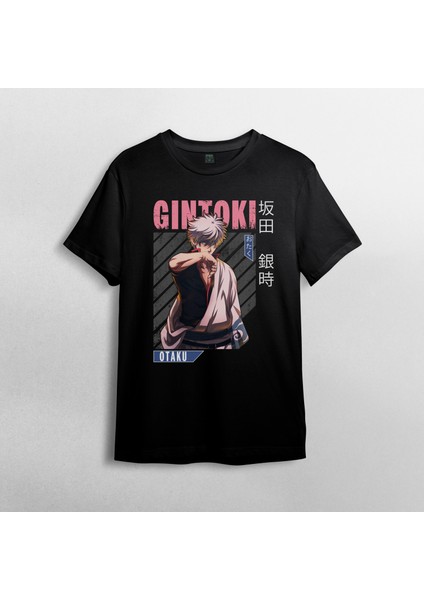 Gintama Gin Tama Gintoki Sakata Unisex %100 Pamuklu Bisiklet Yaka T-Shirt Model 4 fiyatları