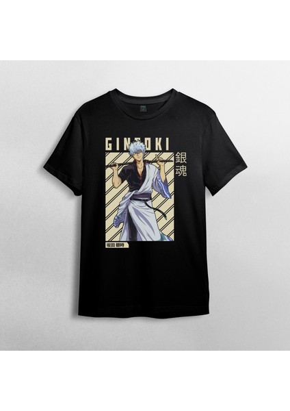 Gintama Gin Tama Gintoki Sakata Unisex %100 Pamuklu Bisiklet Yaka T-Shirt Model 3 fiyatları