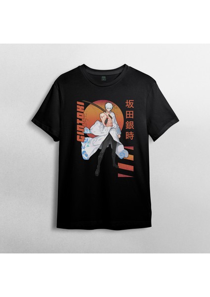 Gintama Gin Tama Gintoki Sakata Unisex %100 Pamuklu Bisiklet Yaka T-Shirt Model 6 fiyatları