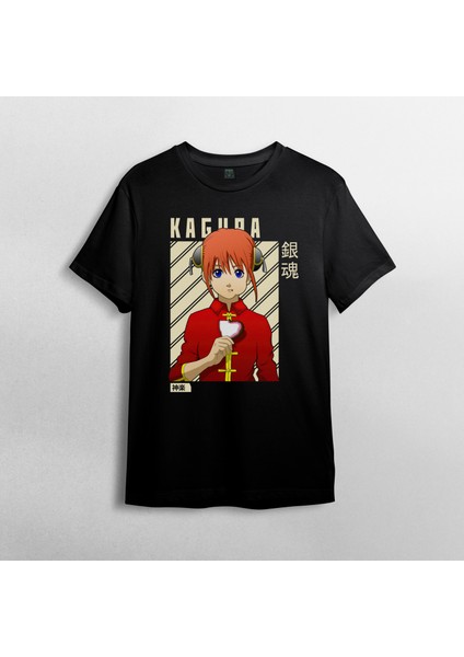 Gintama Gin Tama Kagura Unisex %100 Pamuklu Bisiklet Yaka T-Shirt Model 4 fiyatları