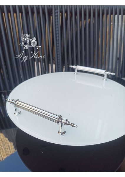 Beyaz Cam 2 Li Söz Nişan Tepsisi /isteme Kahve Sunum - Söz Nişan Yüzük Tepsisi modelleri