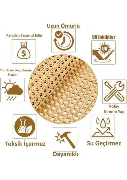 Rattan Tepsi, Hazeran Tepsi, Dekoratif Tepsi, Sunum Tepsisi (Gerçek Hazeran) Siyah Tepsi (33*21CM)