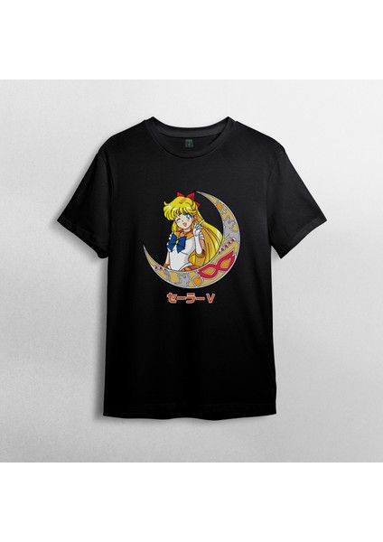 Sailor Moon Sailor Venus Minako Aino Unisex %100 Pamuklu Bisiklet Yaka T-Shirt fiyatları