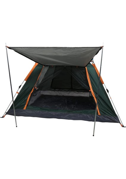 Tam Otomatik Su ve Rüzgar Geçirmez Gölgelikli Tenteli 8 Kişilik Kamp Çadır