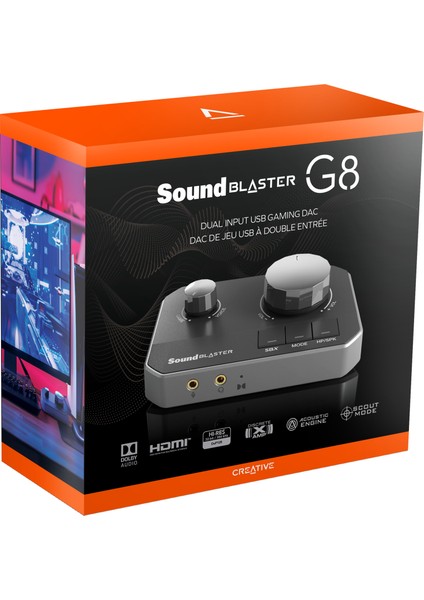 Creatıve Sound Blaster G8 – Hi-Res Gaming USB Dac - 32 Bit / 384 Khz