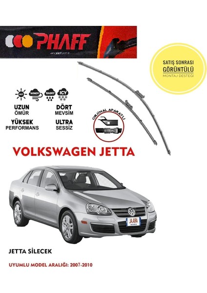 Volkswagen Jetta Muz Silecek Takımı 2006-2010 Arası Araca Özel Aparat