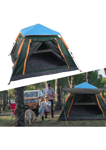 Tam Otomatik Su ve Rüzgar Geçirmez Gölgelikli Tenteli 8 Kişilik Kamp Çadır modelleri