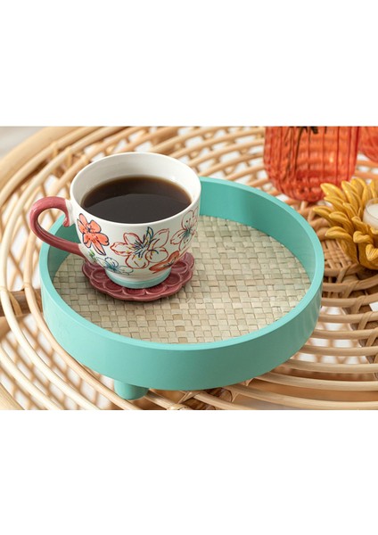 Pure Dekoratif Tepsi 25,5X8X25,5 cm Açık Yeşil fiyatları