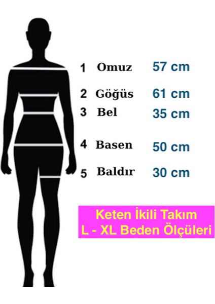 Gömlek Yaka Keten İkili Takım Alt Üst