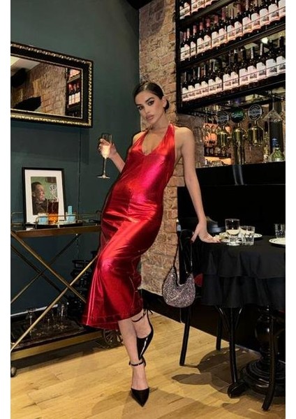 Felicia Sırt Dekolteli Elbise