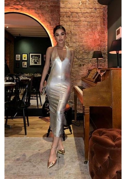 Felicia Sırt Dekolteli Elbise