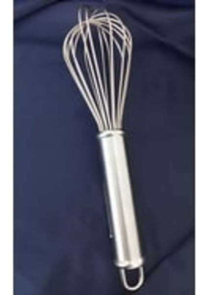 25 cm Premium Metal Lüx Çırpıcı 2 mm Kalınlık Profesyonel Mutfak Gereçleri Dayanıklı Kaliteli Metal