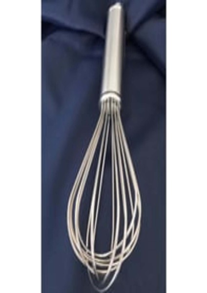 25 cm Premium Metal Lüx Çırpıcı 2 mm Kalınlık Profesyonel Mutfak Gereçleri Dayanıklı Kaliteli Metal