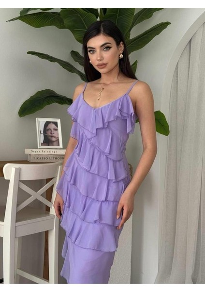 Ples Yırtmaç Detaylı Elbise indirimleri