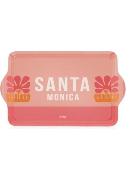 Santa Pembe Tepsi 24X14CM