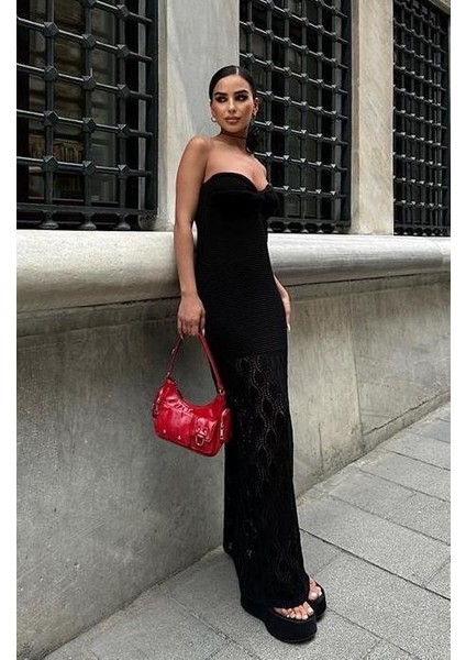 Eudora Ajurlu Straplez Elbise fırsatları