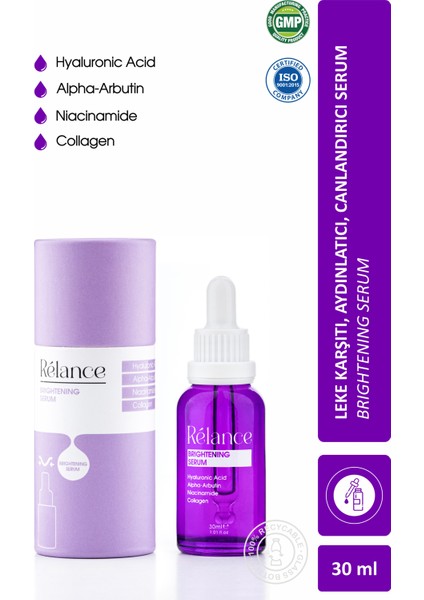 Leke Karşıtı Cilt Bakım Serumu 30 ml (ALPHA ARBUTİN & HYALURONİC ACİD)