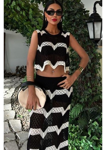 Shayna Ajurlu Crop Takım modelleri
