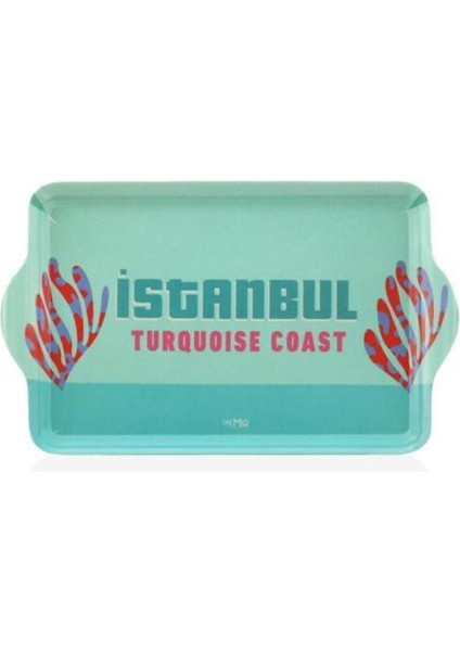 Istanbul Mavi Mini Tepsi 24X14CM