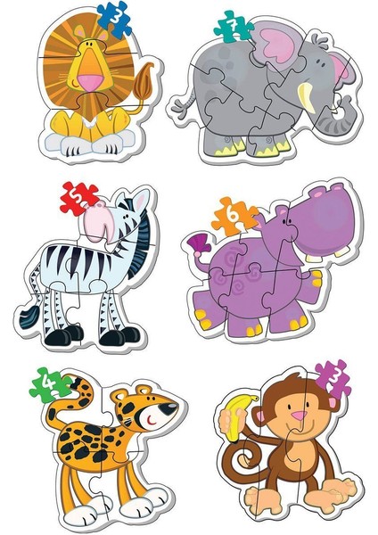 1703 Baby Puzzle Benim Ilk Hayvanlar Puzzlem