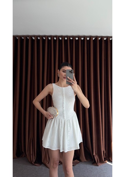 Düğmeli Fisto Elbise