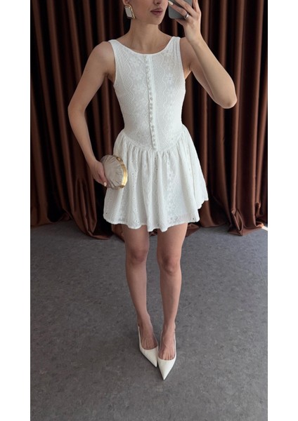 Düğmeli Fisto Elbise