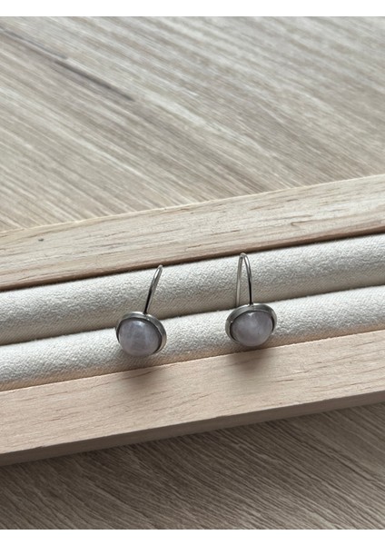 Pembe Kuvars Çelik Küpe fırsatları