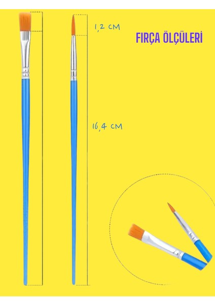 Resim Fırçası Seti 4'lü, 10'lu, 20'li Ince Uçlu ve Kalın Uçlu Fırça Setleri, Suluboya, Akrilik Boyama Vs. fiyatları