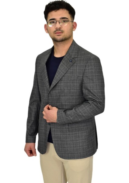 Erkek Ekose Tek Spor Ceket 4 Drop BGL-ST04477 fiyatları