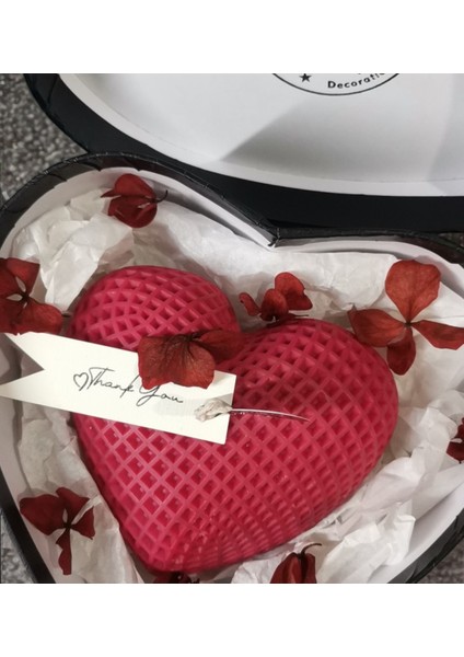 Kalp Hediyelik Özel Kutusunda Kokulu Organik Soya Mumu fiyatları