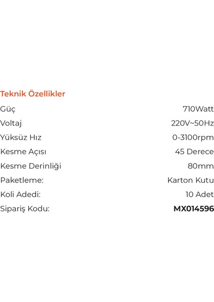 Max Extra MX4596 - Elektronik Devirli Dekupaj Testere Makinesi 710 Watt fiyatları