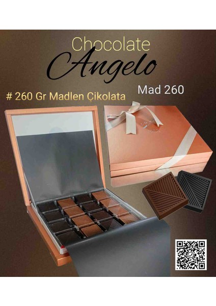 Angelo 260 gr Hediyelik Madlen Çikokata modelleri