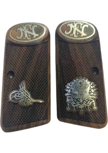 Browning Fn 1910 Kısa Belçika Ahşap Kabze