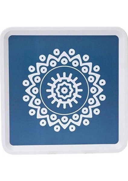 Zucci Home Alaçatı Tepsi - Mavi - 32,5X32,5 cm