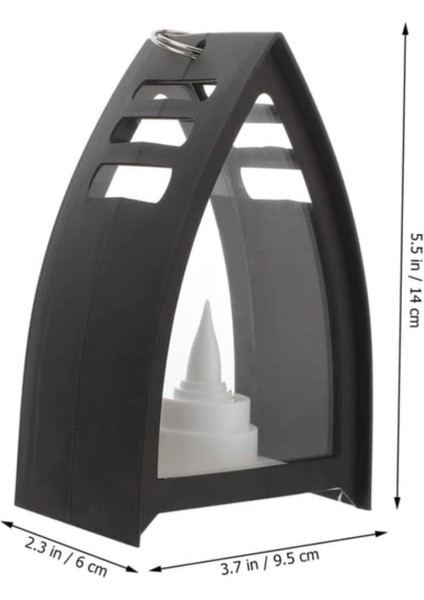 Ev Bahçe Teras Balkon Dekorasyon Rüzgar Lambası Tipi Dekoratif Alevli LED Mum