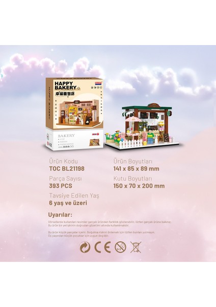 Mini Dükkan Serisi – Kafe (BL21198) – Mini Blok Yapı Oyuncakları Seti