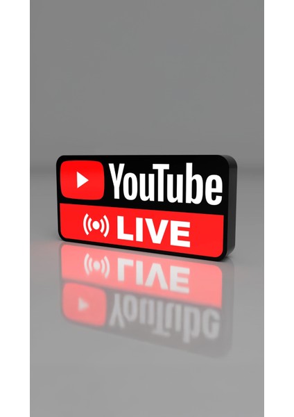Youtube Live Dekoratif Aydınlatma LED Gece Lambası