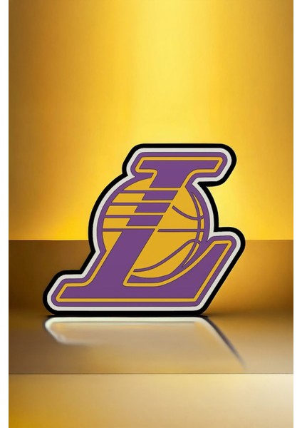 Los Angeles Lakers Dekoratif Aydınlatma LED Gece Lambası