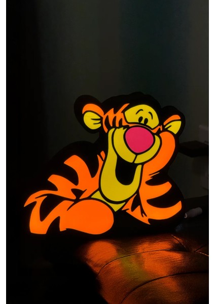 Winnie The Pooh Tiger Kaplan Dekoratif Aydınlatma LED Gece Lambası