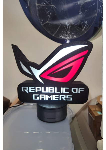 Asus Rog Dekoratif Aydınlatma LED Gece Lambası