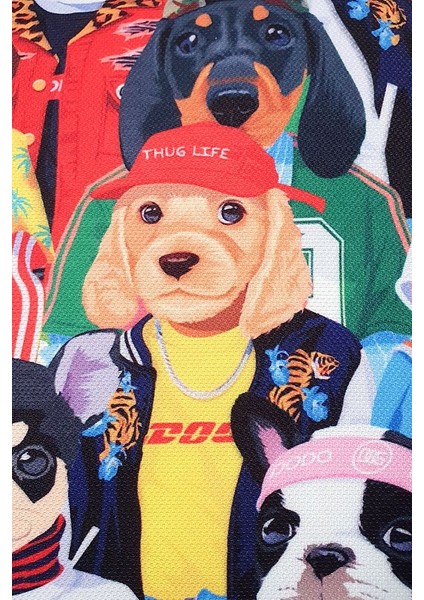 Moda Köpekler Tasarımlı Kırlent Kılıfı 43 x 43 cm fiyatları