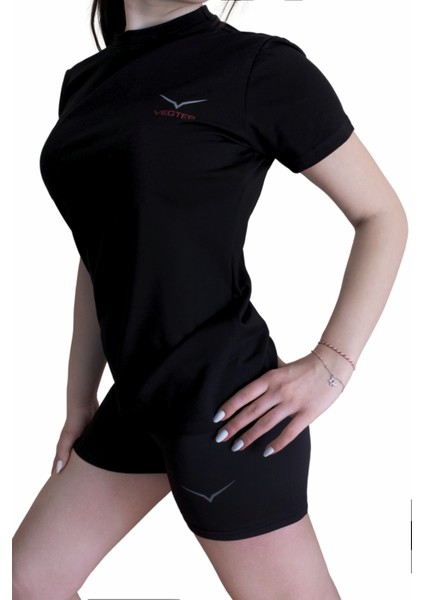 Active Serisi – Pamuklu Esnek Kadın Spor Tişört