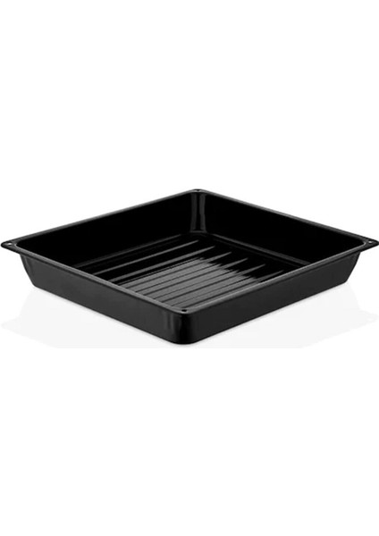 Emaye Yanmaz Yapışmaz Fırın Tepsisi Emaye Kare 33,5cm x 37CM Siyah Tepsi modelleri