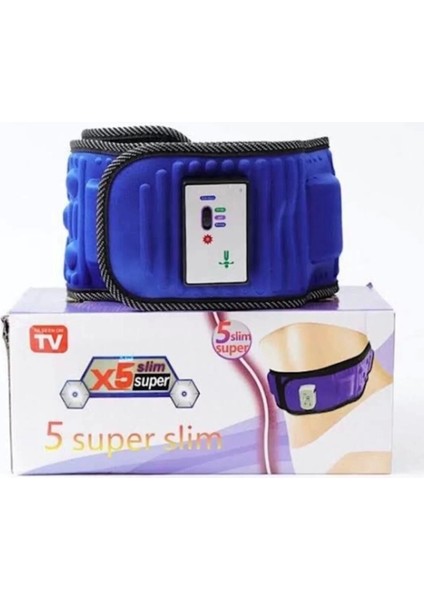 Super Slim 5 Motorlu Titreşimli Masaj Kemeri Göbek Eritme Aleti