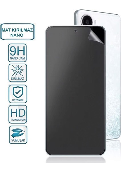 One Plus 6t Ekran Koruyucu Esnek Nano Bükülebilen Mat Kırılmaz Ekran