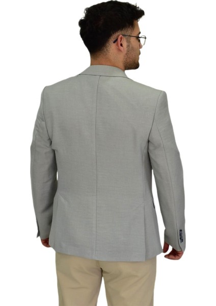 Erkek Gri Tek Spor Ceket Çift Yırtmaçlı BGL-ST04465 fırsatları
