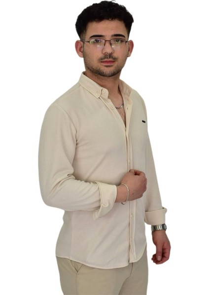 Erkek Likralı Spor Silim Fit Gömlek BGL-ST04331