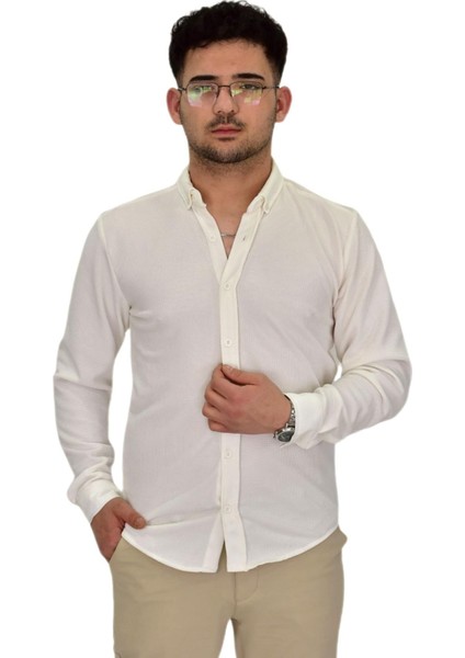 Erkek Likralı Spor Silim Fit Gömlek BGL-ST04331
